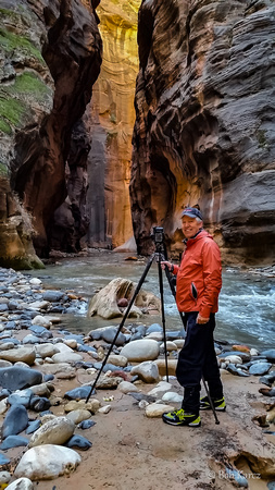 Bob photographing the narrows