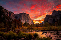 Valley View at sunrise, Yosemite
