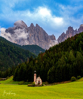 San Giovani Church in Ranui South Tyrol