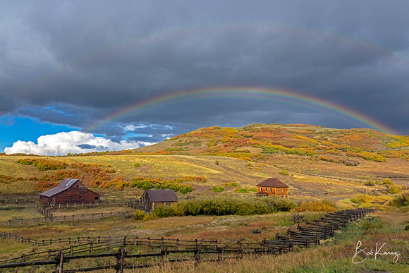 Rainbow over the TRUE GRIT ranch