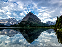 Mt. Gould, Mt. Grinnell, Mt. Wil;bur reflection