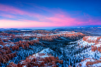 Bryce Canyon N.P.  sunset in Winter